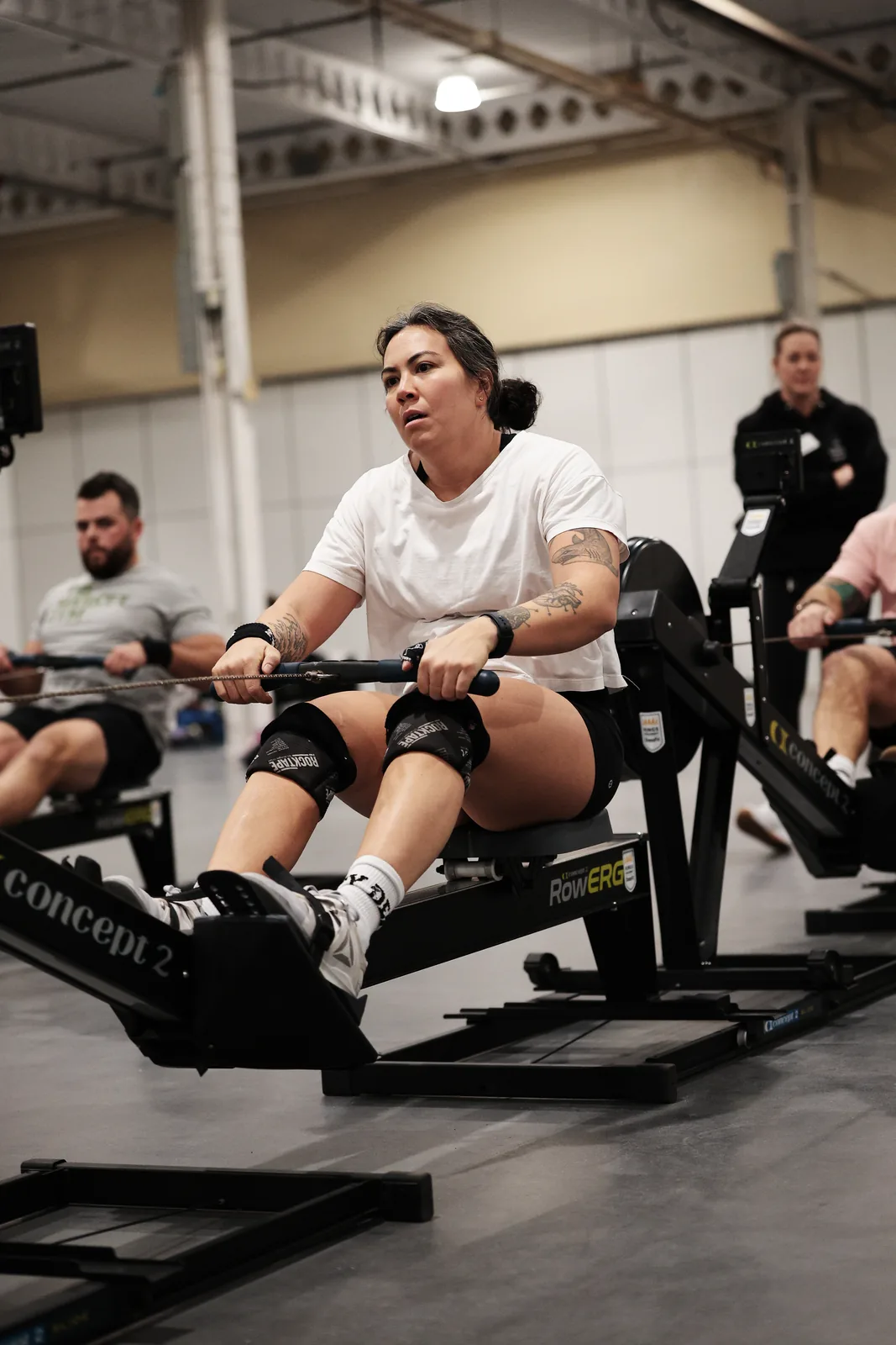 An athlete dialed in before the workout